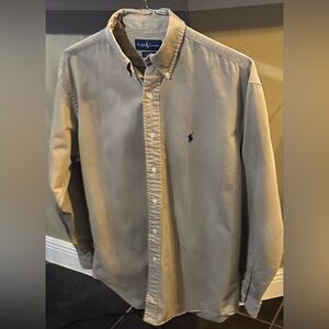 Ralph Lauren Men's Tan Button-Down Shirt